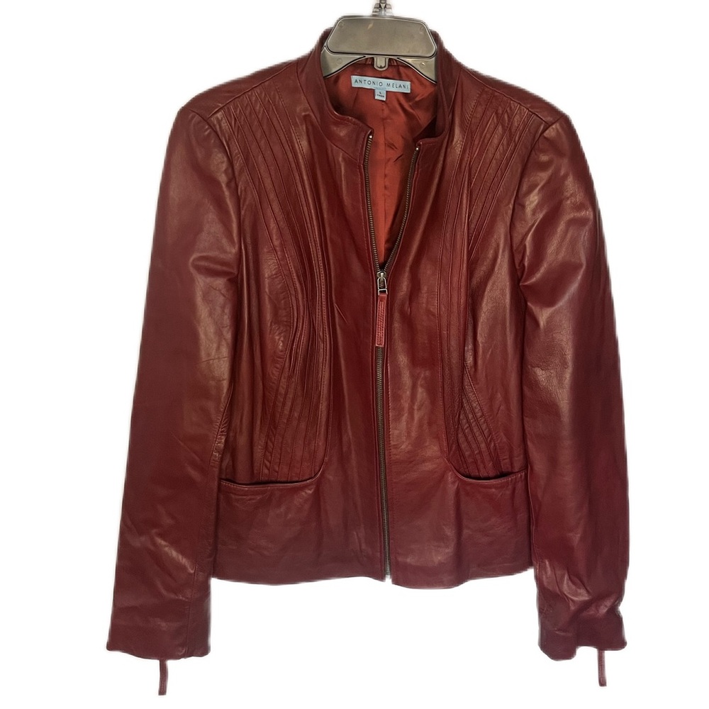 Antonio Melani Leather Moto Jacket